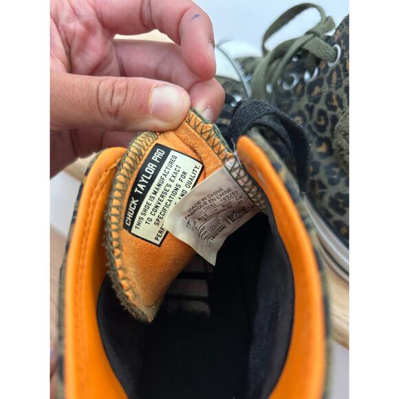 Converse Chuck Taylor Pro All Star Air Zoom Leopard Men's 7 Women's 9 - Picture 10 of 10